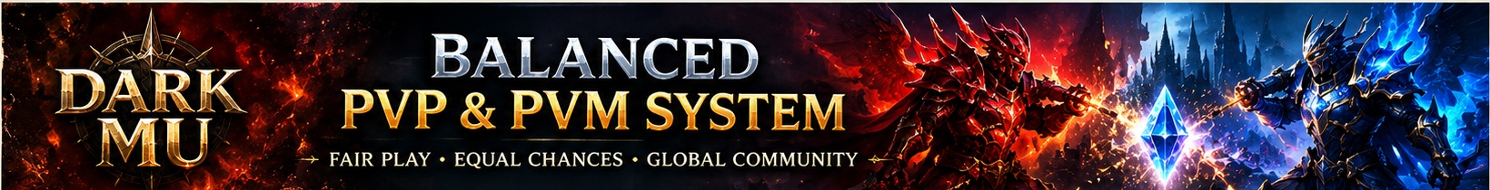Balanced PvP and PvM System